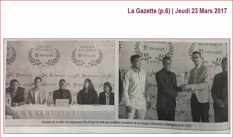 tsilavo ranarison nexthope madagascar sur La Gazette